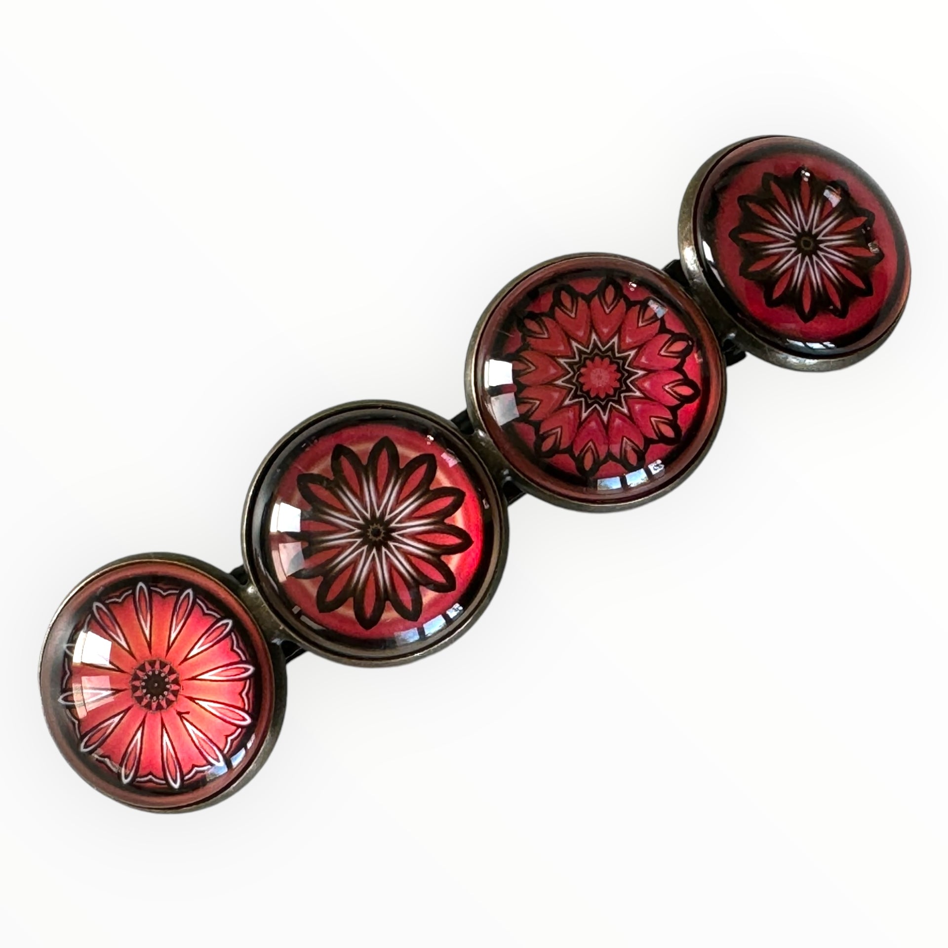 haarspeld-cabochon-Bohemian-Ibiza-boho-rood-zwart-print-hairpin_nu