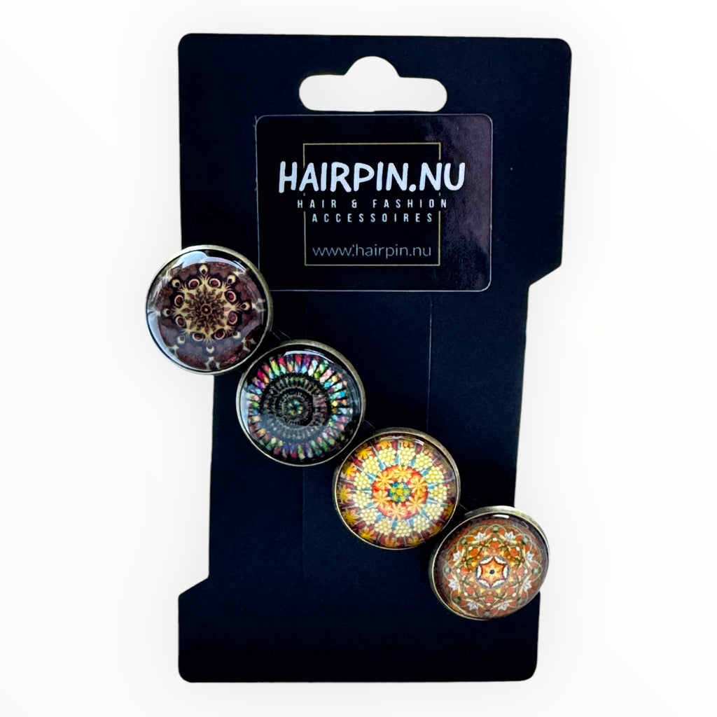 haarspeld-hairclip-print-bruin-haaraccessoire-haarsieraad