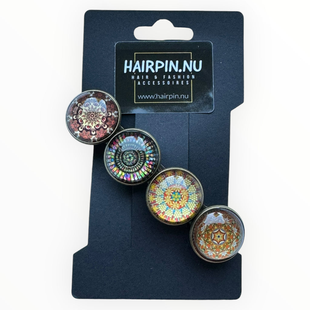 haarspeld-hairclip-print-bruin-haaraccessoire-haarsieraad