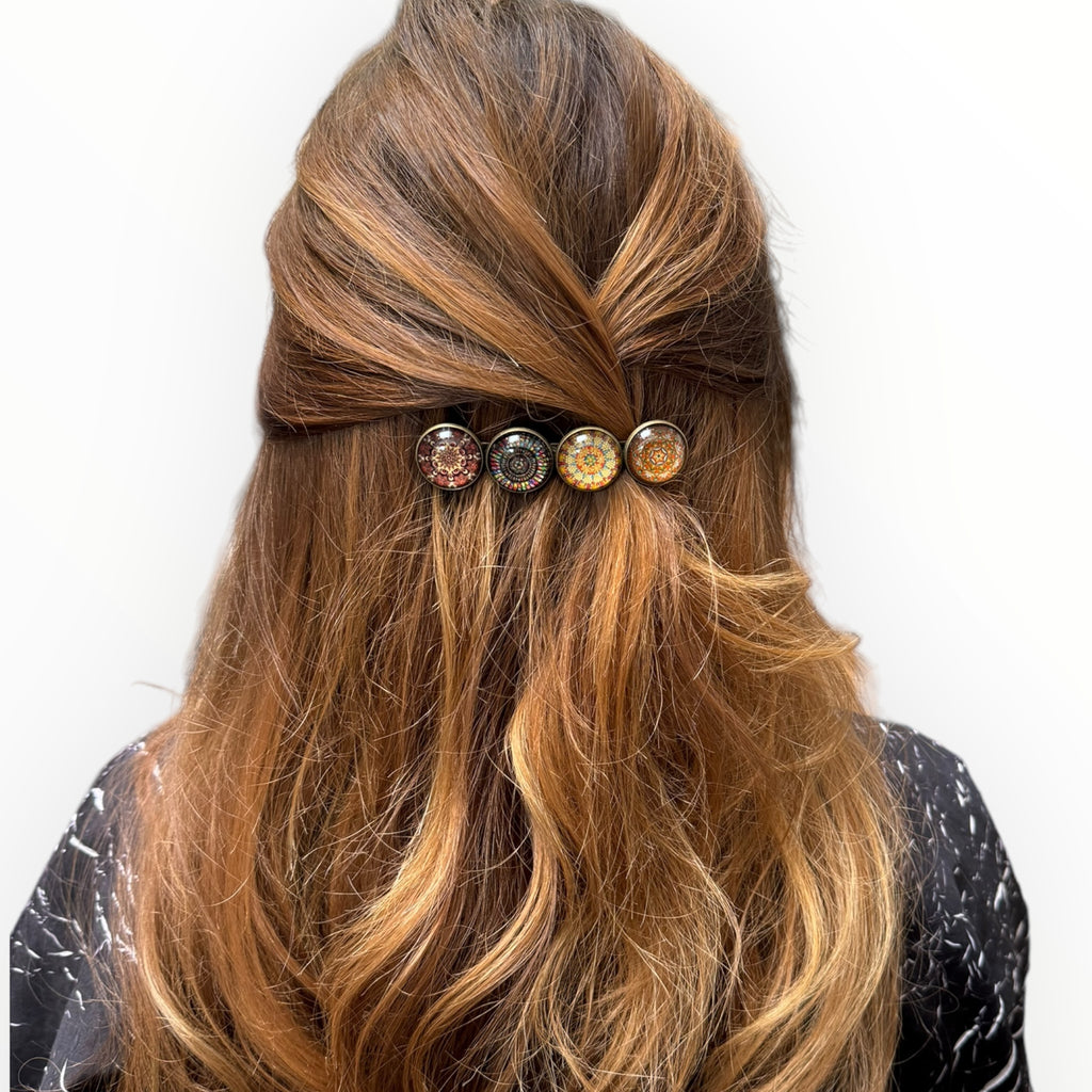 haarspeld-hairclip-print-bruin-haaraccessoire-haarsieraad