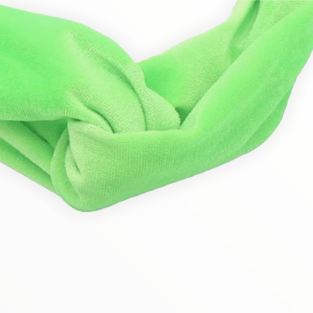 Neon Groene haarband / bandana met elastiek - HAIRPIN.NU